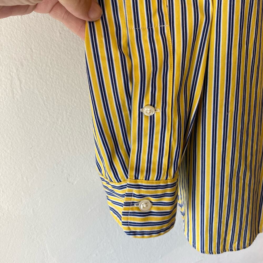Ralph Lauren Men’s Button Up Custom Fit Shirt 17 34/35 Striped Retro‎ Style 90s - Picture 7 of 10